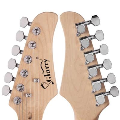 Glarry GST Stylish Electric Guitar Kit with Black Pickguard Sunset Color-as picture image 20