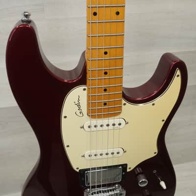 Used Godin Session Hg Mn Electric Guitar Red image 10