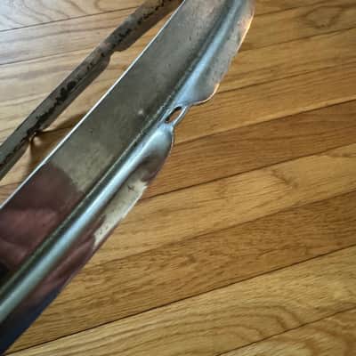 WFL Zephyr Lug Era 14 Inch Nickel Plated Snare Drum Batter Hoop Rim 8 Lug image 6