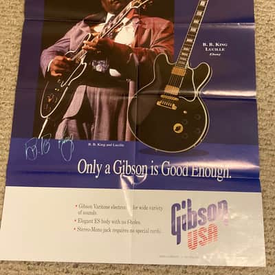 Gibson BB King/ES artist collection poster 1993 image 1