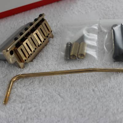 Fender Aged/Relic Gold American Series Stratocaster Tremolo Bridge Assembly - 099-2050-200 image 2