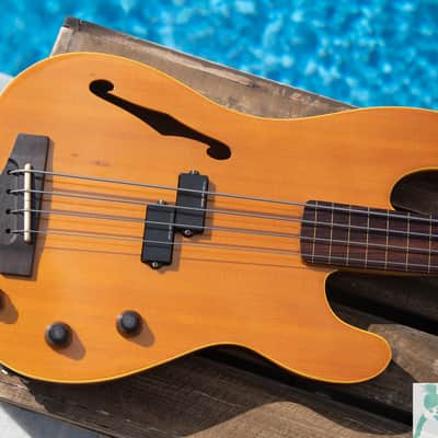 Rare 1991 Fender PBAC-100 FL - 7lbs 10 oz's! Fretless Electric Acoustic Bass - Nitro Vintage Lacquer - Made in Japan (Fuji-Gen) image 7