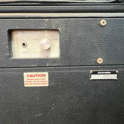 Acoustic Model 450 Solid State Amp and Model 400 Cabinet image 16