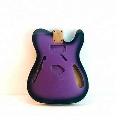 Purple Burst Alder Wood Guitar Telecaster Tele Style Body image 4
