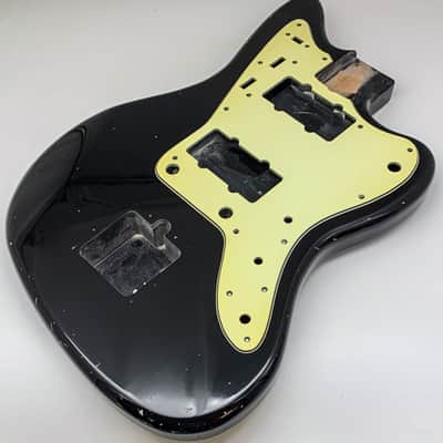 4lbs 7oz BloomDoom Nitro Lacquer Aged Relic Black Jazz-Style Vintage Custom Guitar Body image 4
