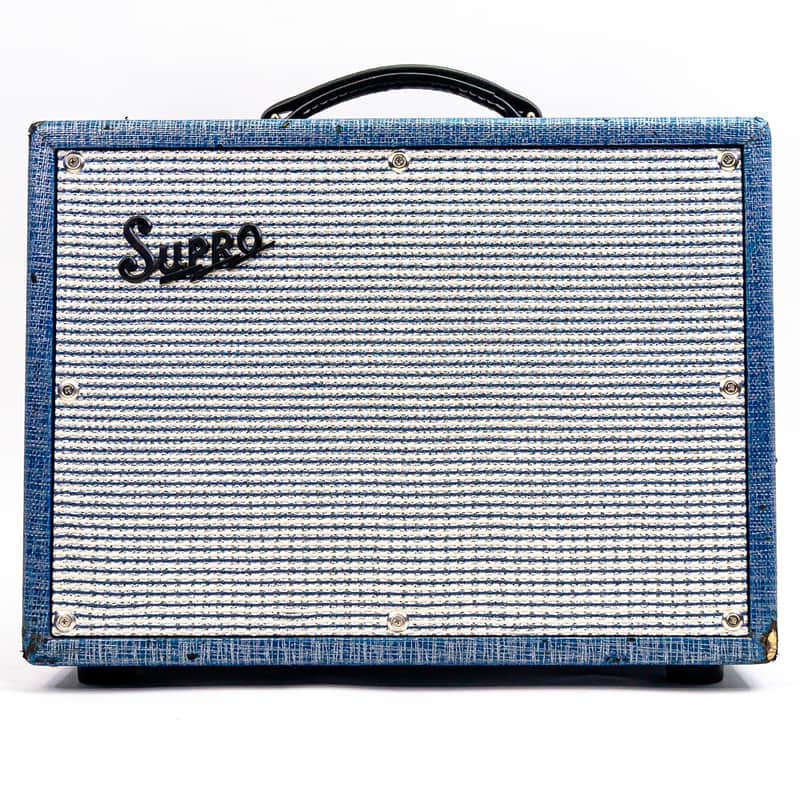 Supro 1642RT Titan 50-Watt 1x10" All-Tube Combo Amp – Blue Rhino Hide Tolex image 1