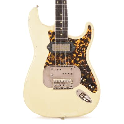 Waterslide S-Style Coodercaster Aged White Nitro w/ Mojo Lap Steel & Gold Foil Pickups (Serial #592026) image 2