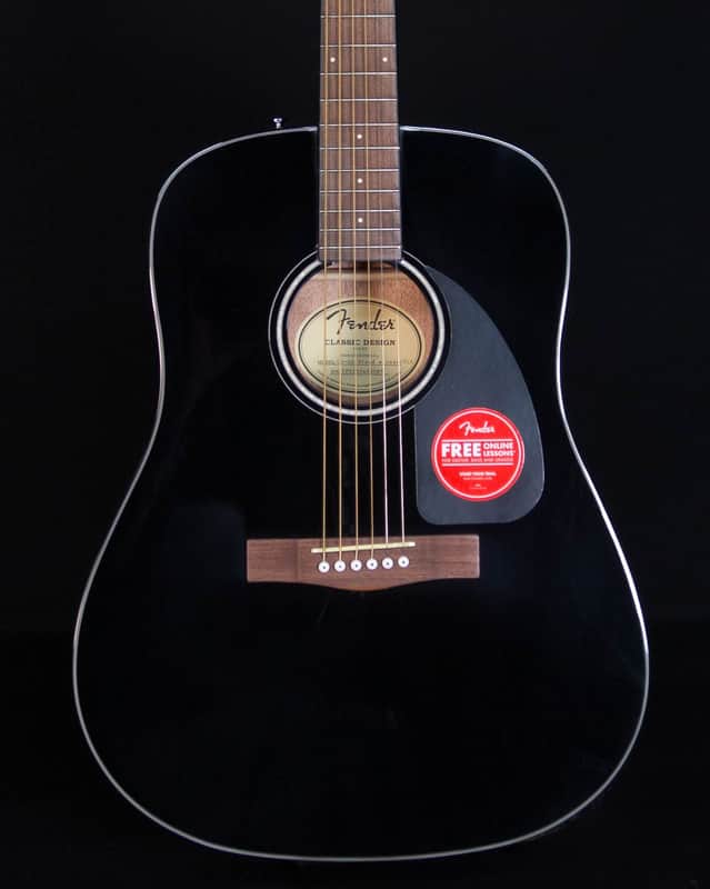 Fender CD-60 Dreadnought V3 with Case, Walnut FB, Black image 1
