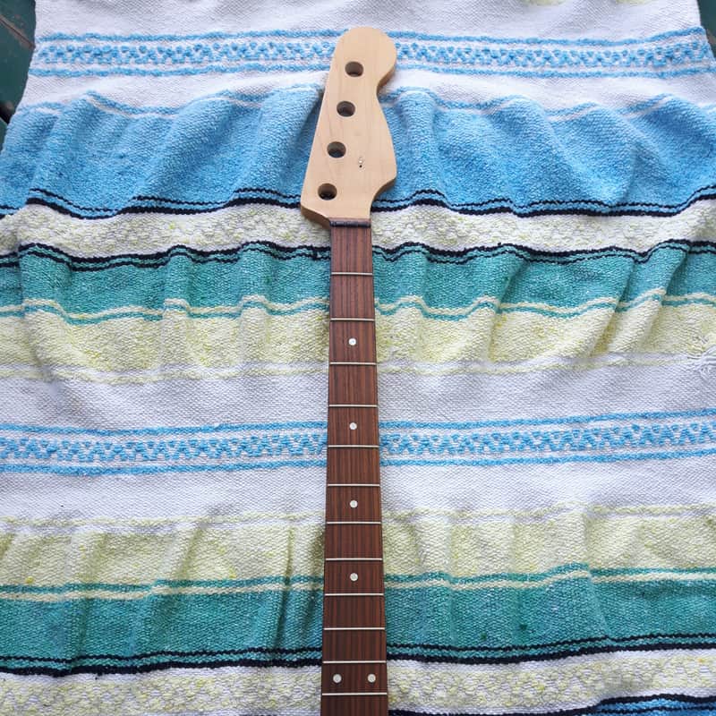 WD 21 Fret Jazz Bass Neck Rosewood Fretboard 34" Scale image 1