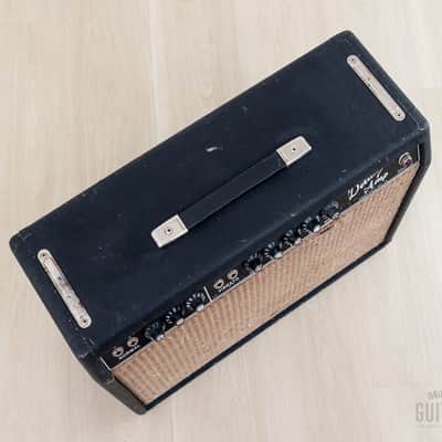 1963 Fender Deluxe Non-Reverb Black Panel Pre-CBS Tube Amp w/ Vintage Tube Set, Jensen C12Q image 5