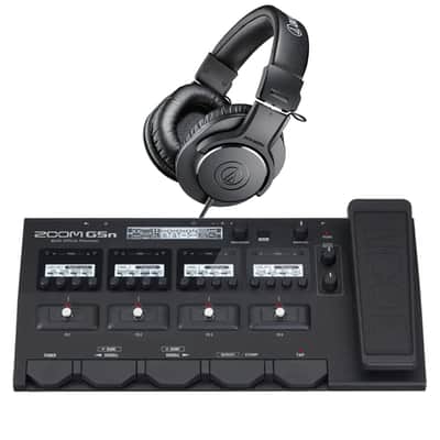 Zoom G5n Multi-Effect Unit, AT ATHM20X Headphone Bundle image 1