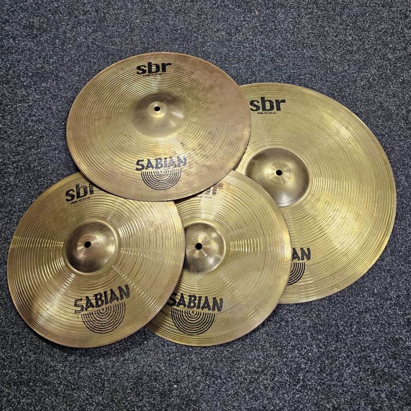 Sabian Cymbal Set SBR Inc Crash, Ride And Hi-hats USED! RKSBR110726 image 1