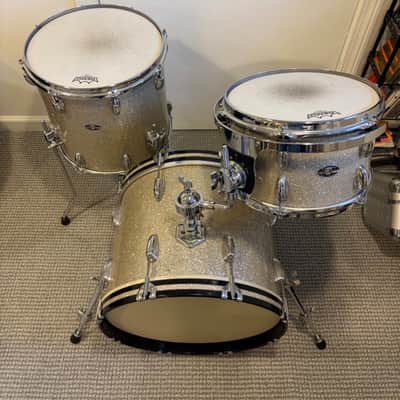 Slingerland 1970s Bop Kit 12 14 18 - Silver Sparkle image 7