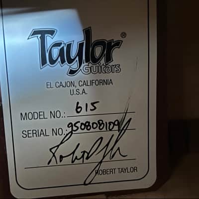 1995 Taylor 615 image 20