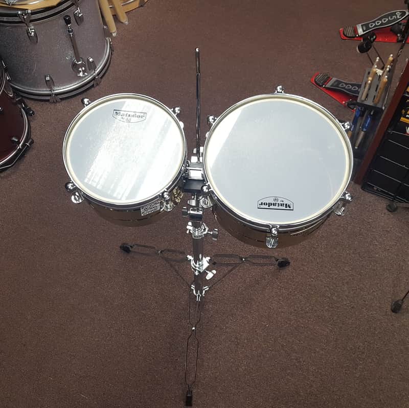 store stock -LP Matador Mini Timbale Set w/ Brass Shell's 10
