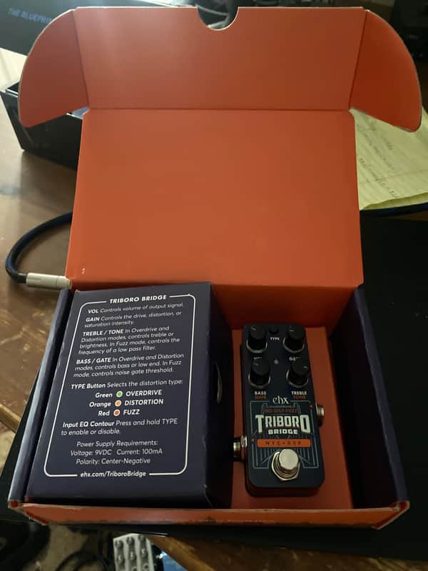 Electro-Harmonix Pico Triboro Bridge Overdrive / Distortion / Fuzz 2023 - Present - Navy image 1
