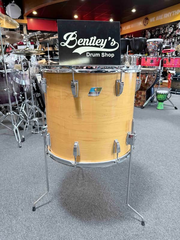 Vintage 70's Ludwig Maple 6-ply Thermogloss 16x18" Bonham Floor Tom (Rm 4) image 1