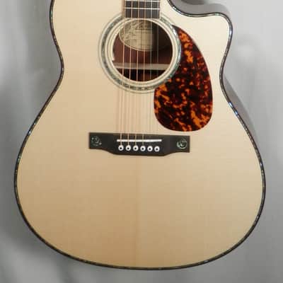 Larrivee Custom LV-10E Madagascar Rosewood Back & Sides, Moon Spruce Top, Dragon ,Vine-Vase Cutaway image 5