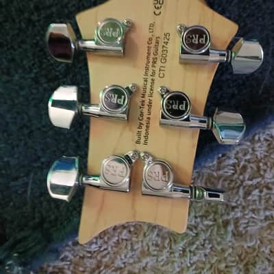 PRS SE CE 24 Standard Satin UPGRADED W DUNCAN DISTORTION Ice Blue Metallic image 4