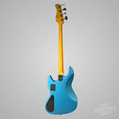 Sire Marcus Miller V6-4 String Bass Guitar, Maple Fingerboard, Ocean Turquoise Blue image 6