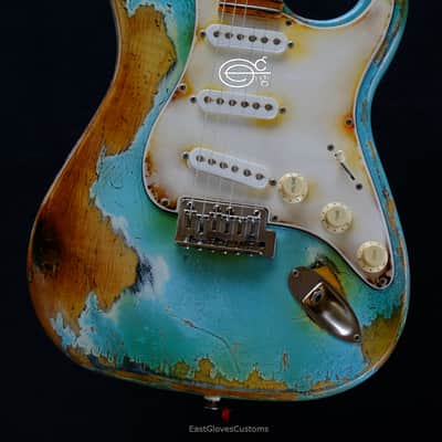 Peavey Predator Daphne Blue Made in USA Aged Heavy Relic image 8