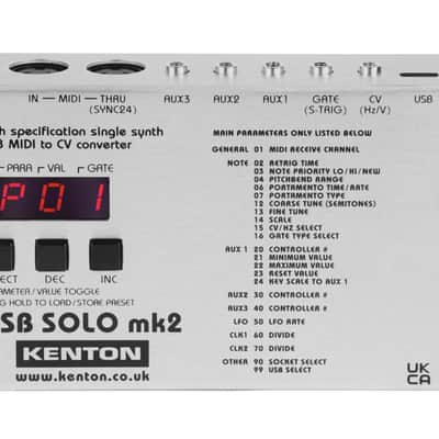 Kenton USB Solo Mk2 MIDI to CV Converter [DEMO]