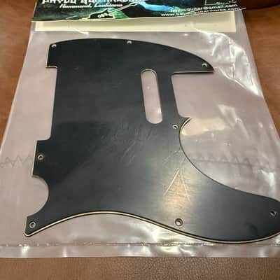 Bayou Guitarworks Fender Telecaster 3-Ply 8-Hole Aged Relic Black Pickguard image 3