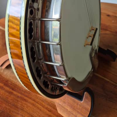 Deering Calico 5-String Banjo 2010s - with hard case, capo spikes, capo image 6
