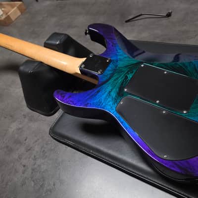 Jackson DK2M Dinky MIJ Japan Pro Series Eerie Dess Swirl DK2 M Flame Maple Neck HH Low Profile Floyd Rose Super Strat USA Seymour Duncan Pickups Fender Era MJ image 12