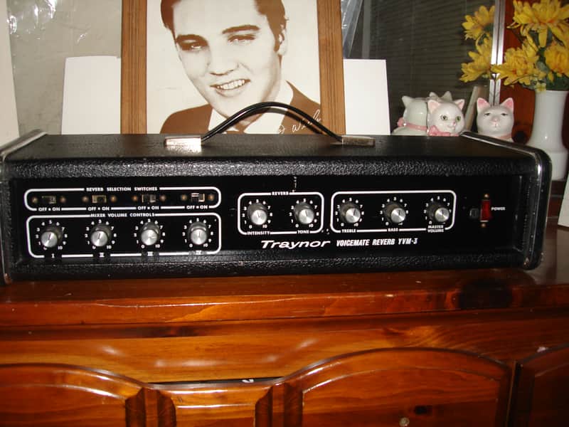 Traynor Voicemate YVM-3 Reverb Head 1975 Black image 1
