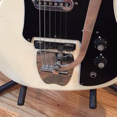 Pleasant-Kawai "MIJ" Bison Style 1 Pickup 1966 White image 8