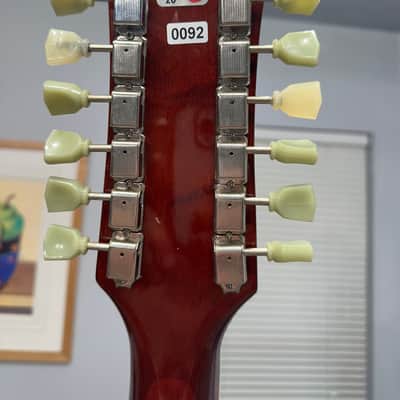 1998 Epiphone 12 String Les Paul Classic, Heritage Cherry, OHSC image 9