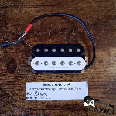 Duncan Designed HB103B Zebra Humbucker 16.61k (Black/White - 2010s)