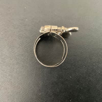 SELMER CLARINET LIGATURE SELMER LIGATURE FOR CLARINET Undetermined. VINTAGE - Silver Plated image 7