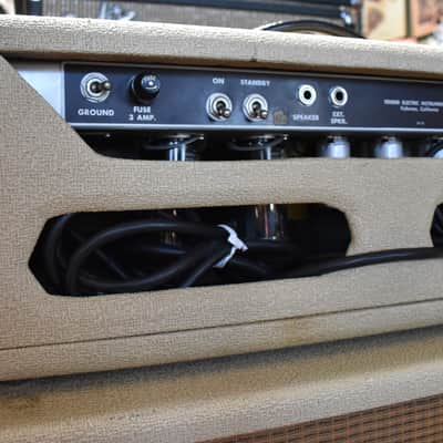 1962 Fender Bandmaster w/ 2x12 Cabinet Blond Pre-CBS image 6