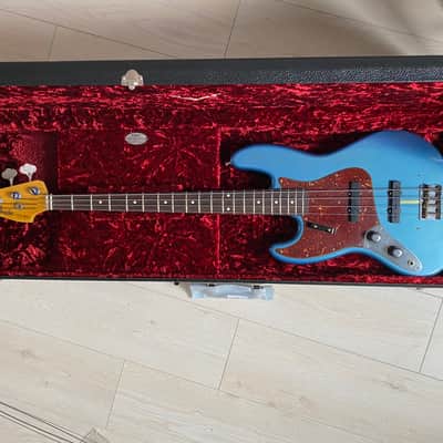 Fender '60 Custom Shop Jazz Bass Journeyman 2019 Aged Lake Placid Blue Lefty Lefthanded Left image 7