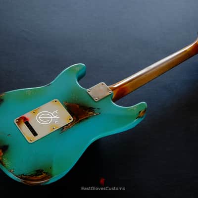Fender Stratocaster HSS Seafoam Green Heavy Aged Relic image 2
