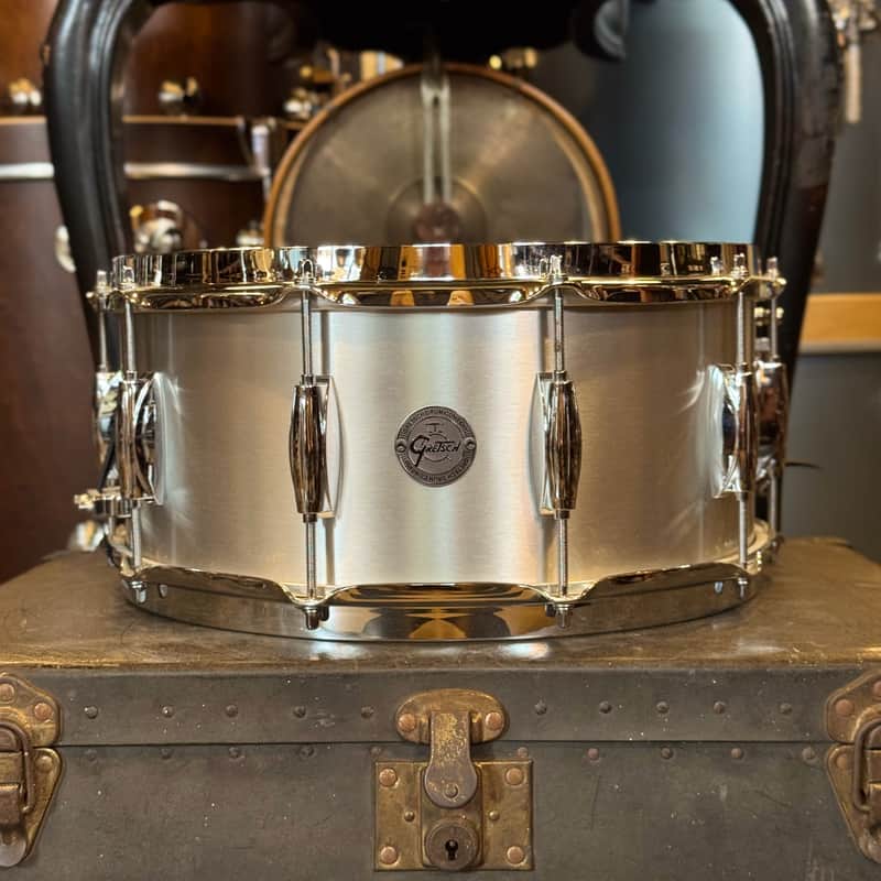 USED Gretsch 6.5x14 Full Range "Grand Prix" Aluminum Snare Drum image 1