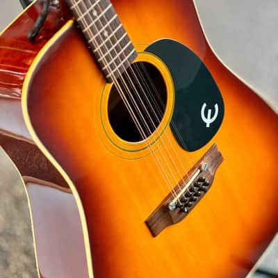Epiphone FT-160 Texan 12-String Acoustic Guitar, Made in Japan, 2-Color Sunburst image 2