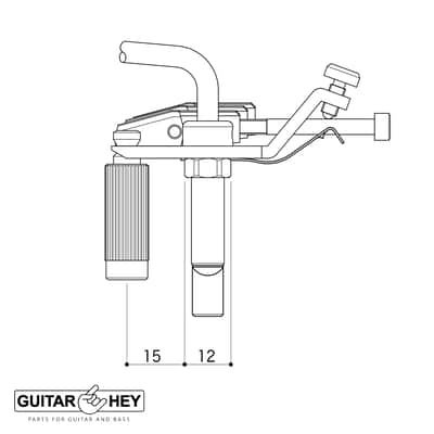 NEW Gotoh GE1996T-7 String Floyd Rose LEFTY Tremolo Bridge - 36mm Block - CHROME image 4