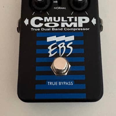 EBS MultiComp Studio Edition True Dual Band Compressor Pedal 2010s - Black/Blue image 1