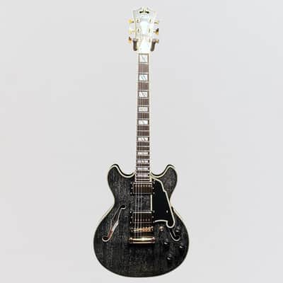 D'Angelico Excel Mini DC Semi Hollow body Electric Guitar - Black Dog imagen 10