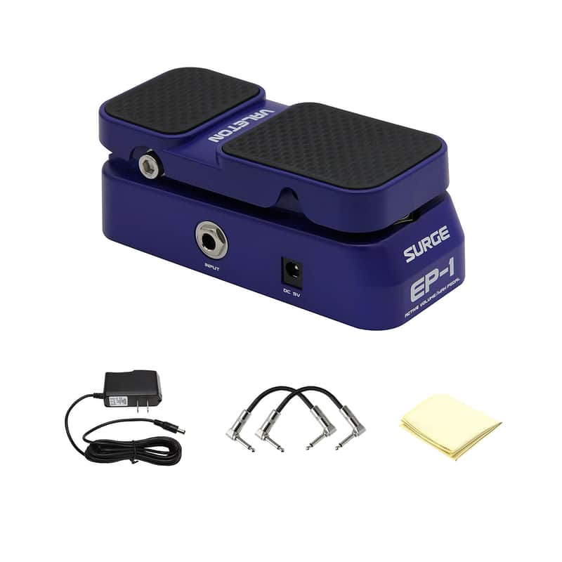 Valeton EP-1 Active Volume Pedal Combines Wah Mods Guitar Effects Pedal with Accessories Bundle image 1
