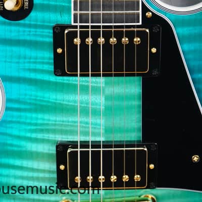 Gibson Custom Shop Dealer Select Les Paul Custom Figured – Opal Reef image 6