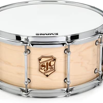 SJC Custom Drums Tour Series Snare Drum - 6.5 x 14-inch - Natural image 2