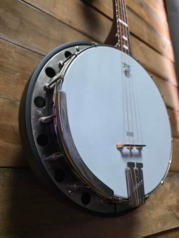 Pre-owned Deering Goodtime Tenor Banjo 17 Fret w/pickup & bag image 1