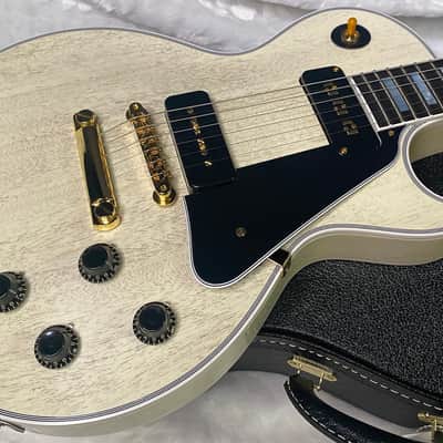 NEW ! Gibson Custom Shop Historic '54 Les Paul Custom Reissue Dealer Select - P-90's Staple Pick-Up - TV White - VOS - Authorized Dealer - 9.3 lbs - G07164 image 4