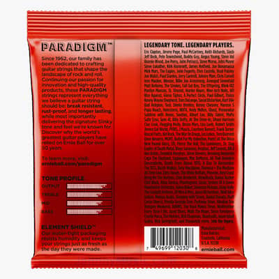 Skinny Top Heavy Bottom Slinky Paradigm 7-String Elect-Guitar 10-62 Gauge Plasma Enhanced Nanotreated Set w/ RPS image 2