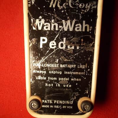 1967 Vox Clyde McCoy Script Wah Pedal with Original ICAR Pot,bag SOUNDS PERFECT! image 9