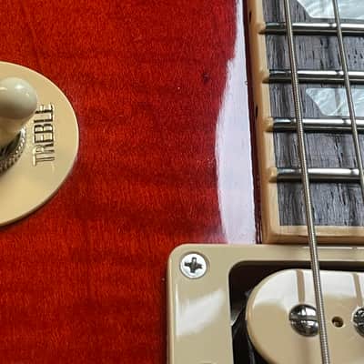 Gibson Les Paul Traditional Pro 3T Flamed Top with Tulip Locking Tuners 2017 in Heritage Cherry Sunburst w/OHSC image 4